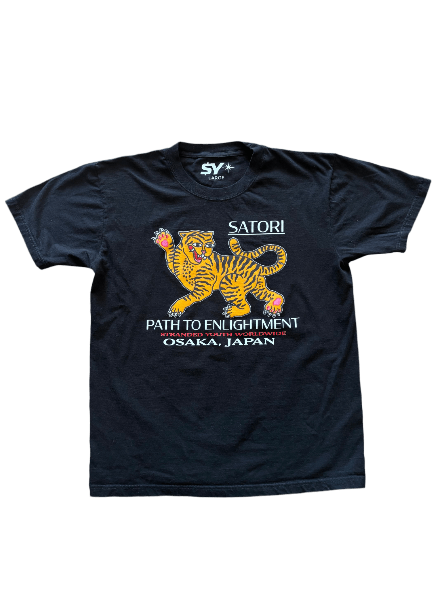 Black Satori Tiger T-Shirt - Stranded Youth Worldwide