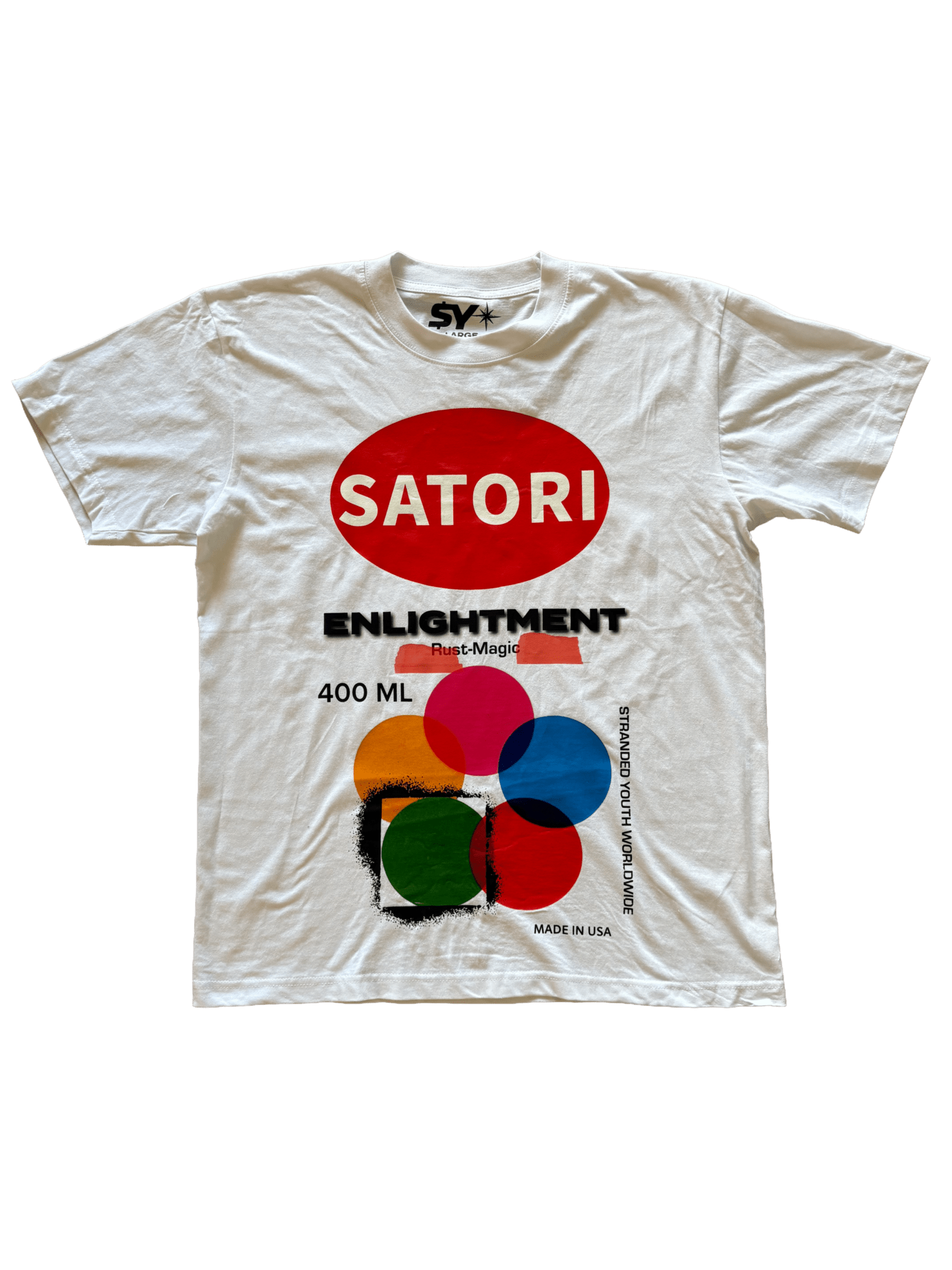 White Satori Paint T-Shirt - Stranded Youth Worldwide