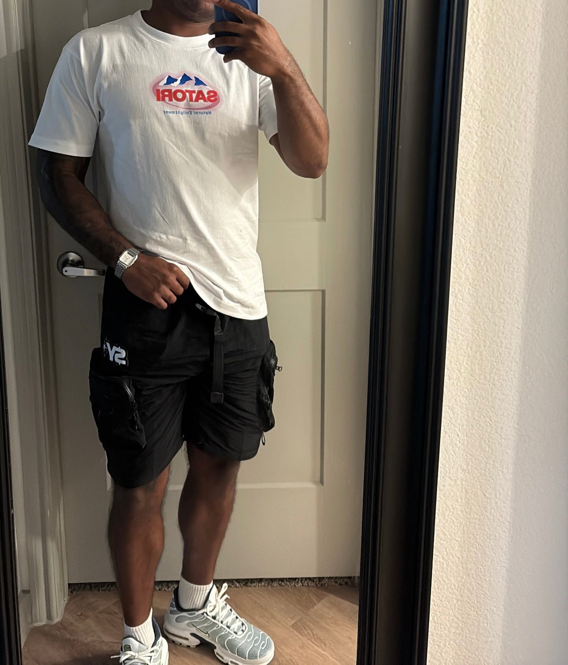 Black Nylon Cargo Shorts - Stranded Youth Worldwide