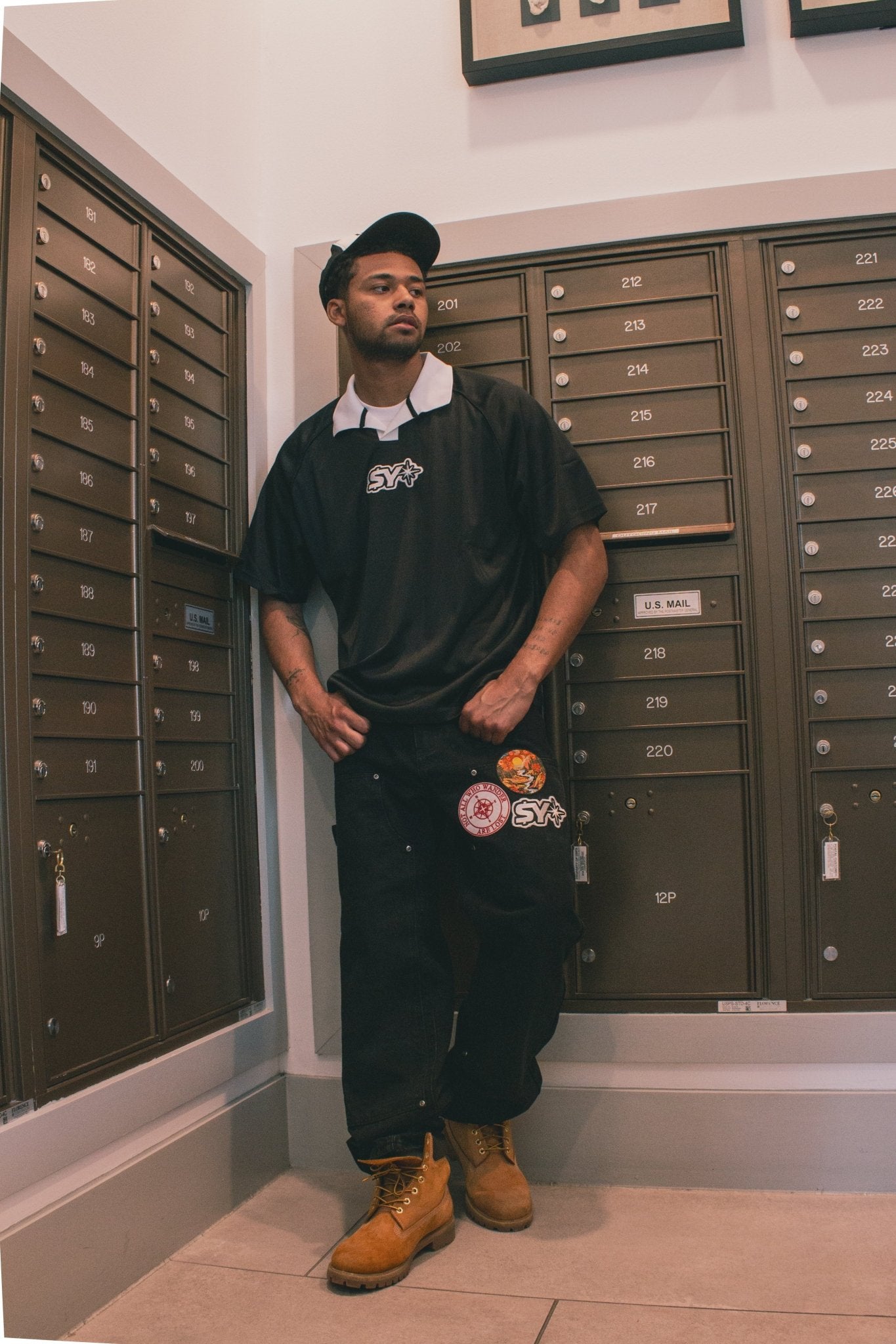 Black Polo Jersey - Stranded Youth Worldwide