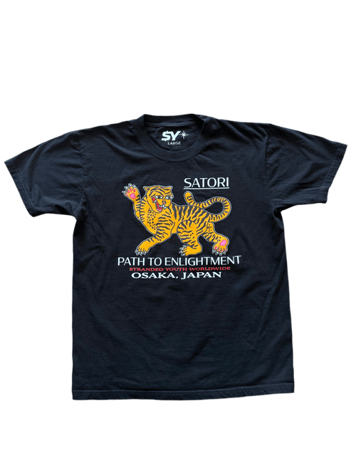 Black Satori Tiger T-Shirt - Stranded Youth Worldwide