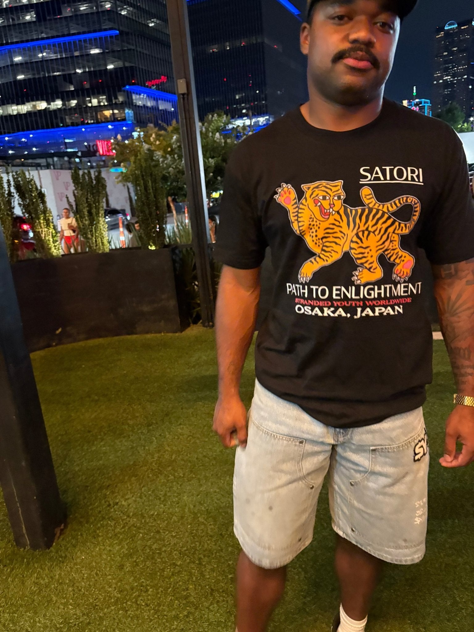 Black Satori Tiger T-Shirt - Stranded Youth Worldwide