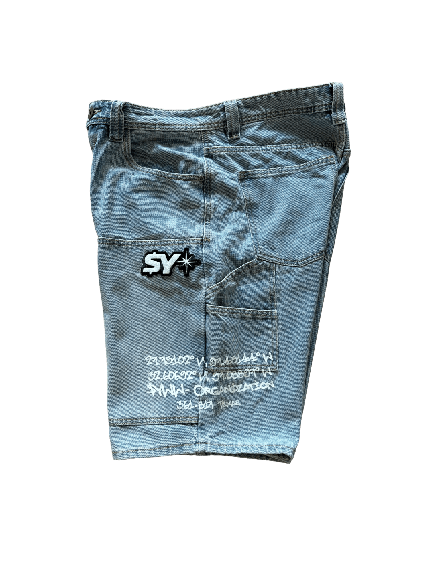 Carpenter Blue Jean Shorts - Stranded Youth Worldwide