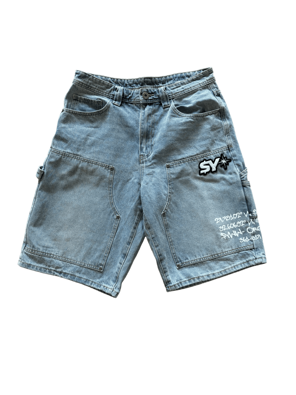 Carpenter Blue Jean Shorts - Stranded Youth Worldwide