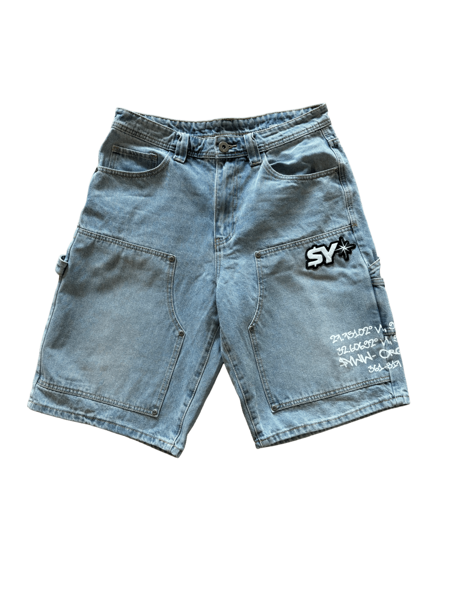 Carpenter Blue Jean Shorts - Stranded Youth Worldwide